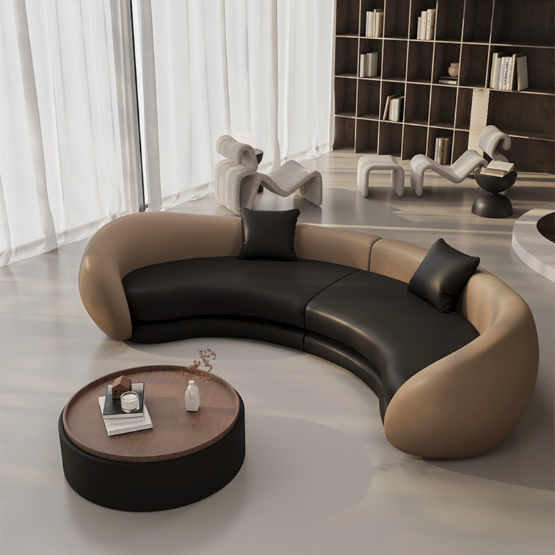Modern Simple Light Luxury Design Black Sofa