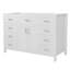 Meuble-lavabo 47 po sans lavabo, armoire seulement, 2 portes et 8 tiroirs, système de fermeture en douceur, conception classique-134435833