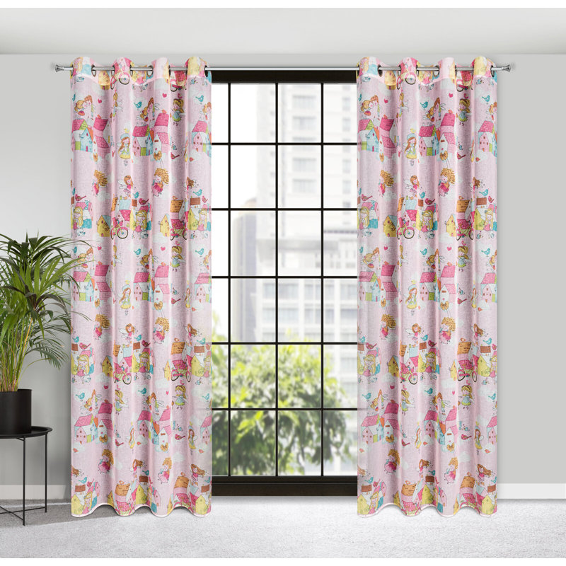Zaynab Semi Sheer Curtains Single Panel