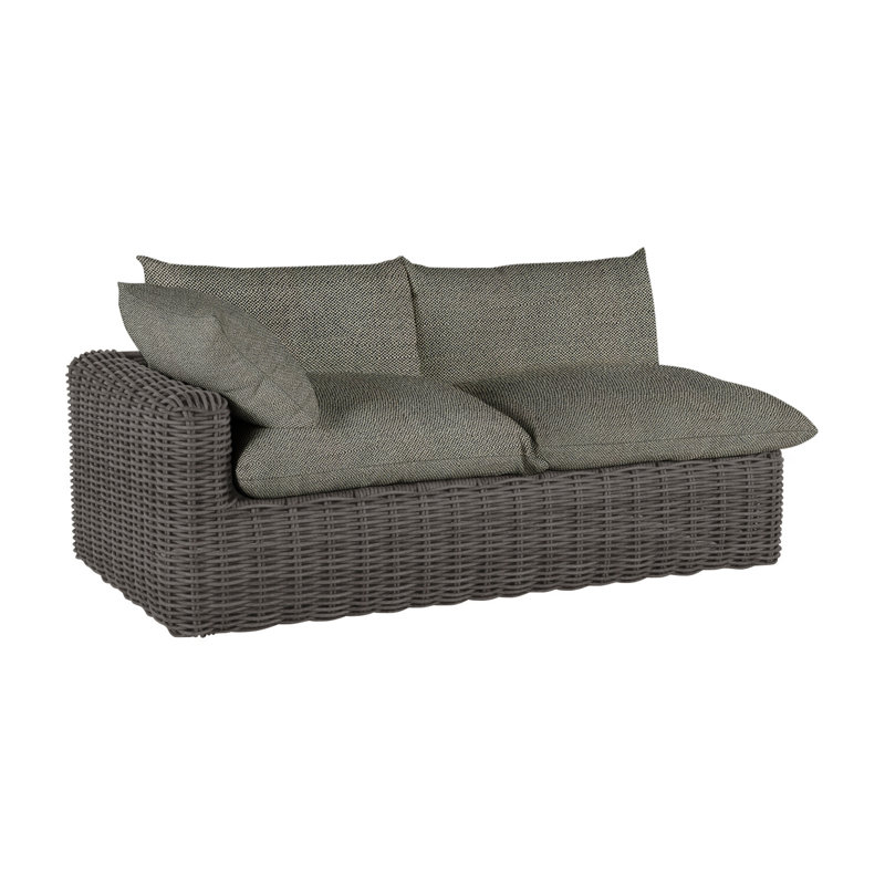 Canapé modulaire Montecito N-Dura, No Welt, Intermix Bark, Slate Grey