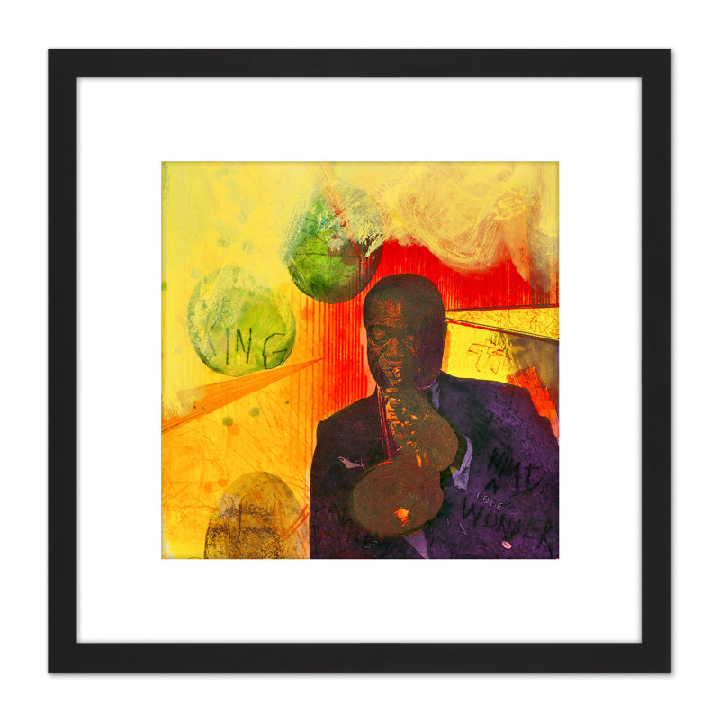 Adi Holzer 899 Satchmo Louis Armstrong Painting by Adi Holzer - Single Picture Frame Painting