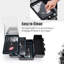 Boîte de maquillage Organisateur de trousse de maquillage portable 2 plateaux Boîte de rangement pour cosmétiques avec miroir pour fournitures de cosmétologue