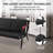 Faux Leather Waiting Room Chair Reception Sofa with Metal Frame-99274338