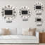 Minimal Geometric Lines and Squares VI - Horloge murale moderne-59914869