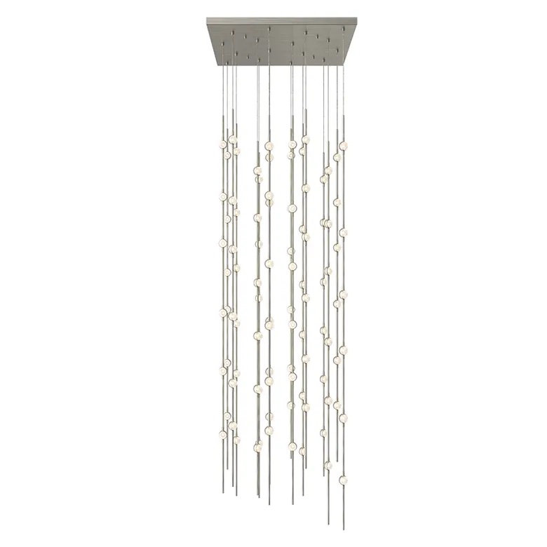 Constellation 96 - Light LED Pendant, Clear, Satin Nickel, 2700K