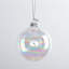 8 cm Clear Glass Shatterproof Bauble