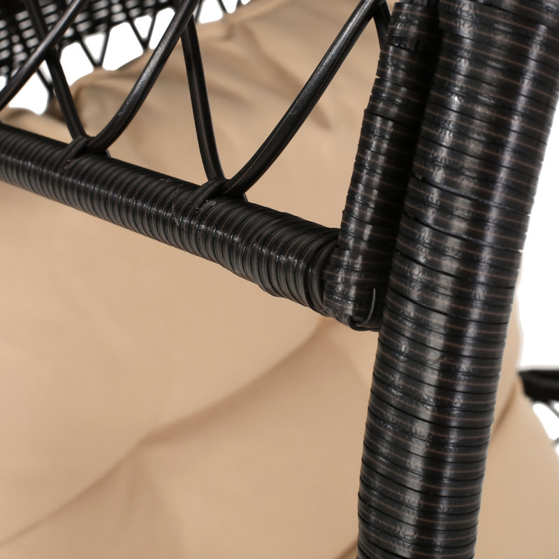 Chaise de jardin d'extérieur avec siège confortable - Tissage complexe élégant et pratique