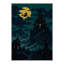 Tapis d'Halloween Château hanté, Noir/Orange, Lavable à la machine, Poils courts, Antidérapant-1036614336