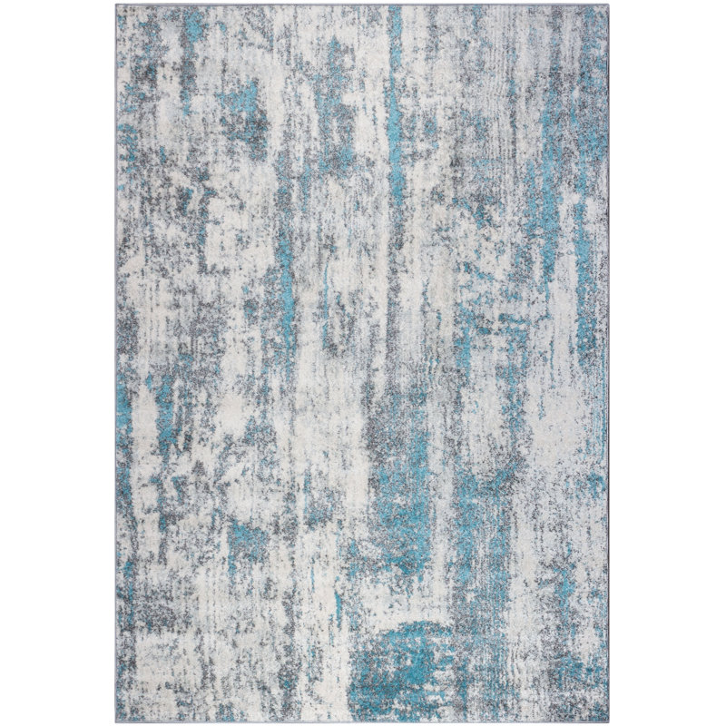 Tapis bleu Roma Carrera, Rectangle 3 pi 11 po x 5 pi 11 po