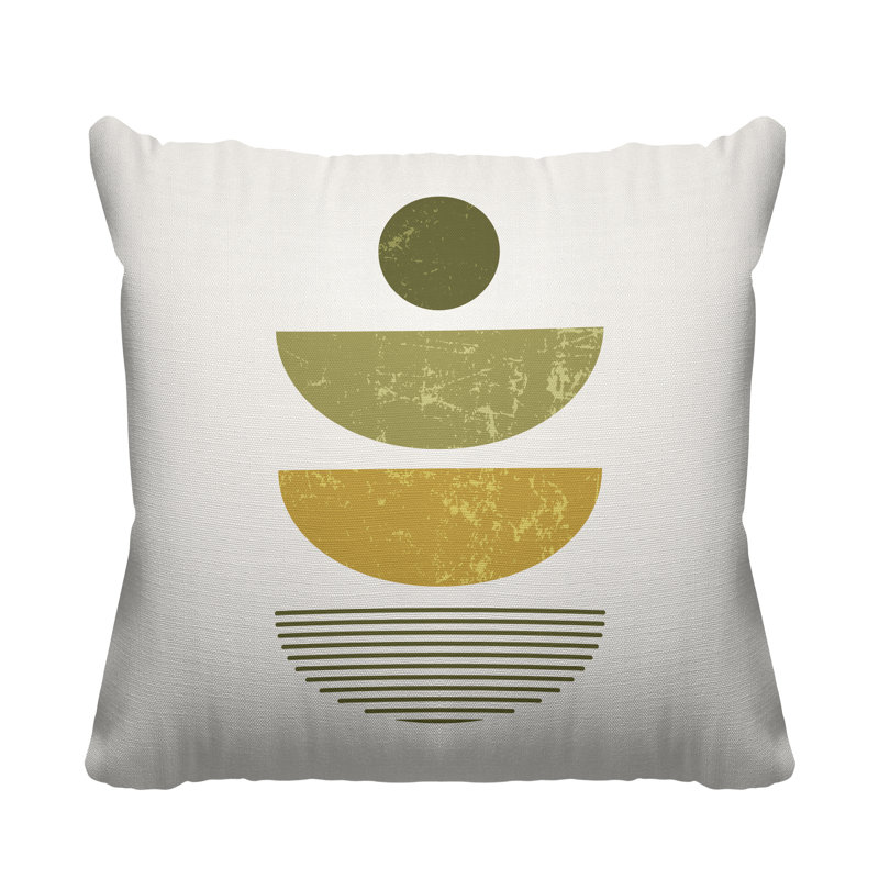 Coussin intérieur / extérieur Carmen Boho, L 17 po x H 17 po, Vert