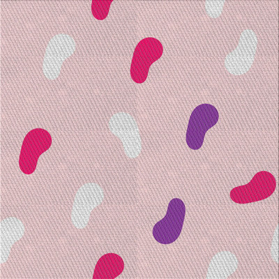 Tapis rose tissé à la machine