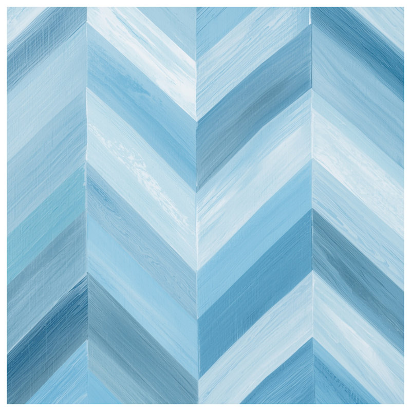 Blue Chevron Zigzag Comforter, Twin Extra Long