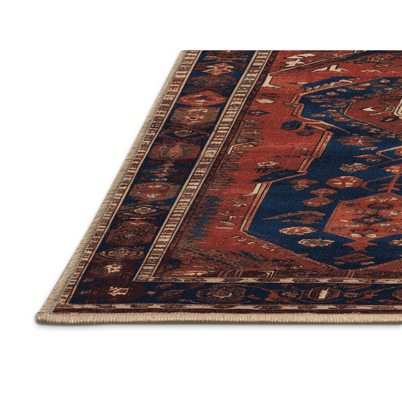 Tapis brun turc lavable à la machine, Tapis de couloir 2 pi x 5 pi