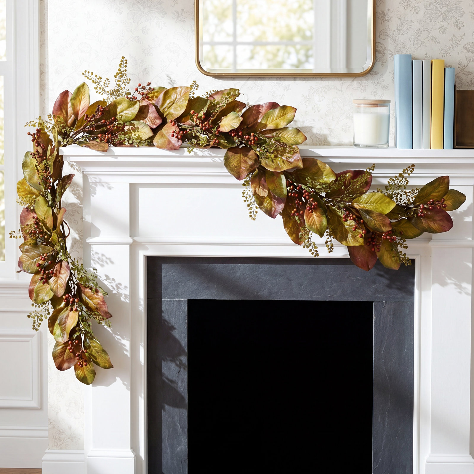 72" Berry Thanksgiving Garland