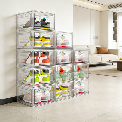 Range-chaussures magnétique transparent épaissi