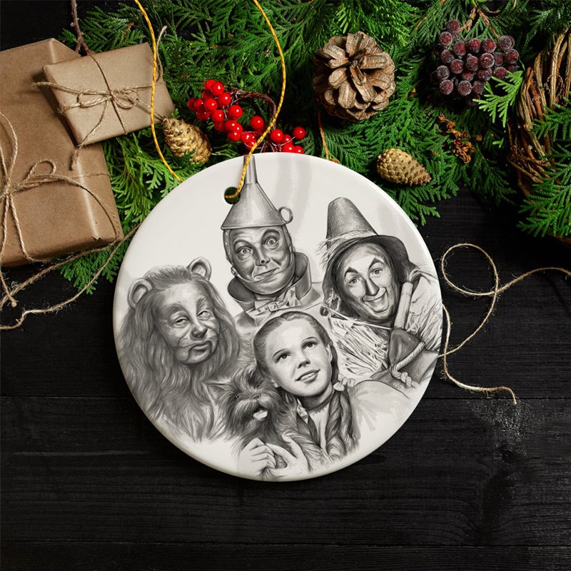 Ornement de Noël rétro, dessin et illustration