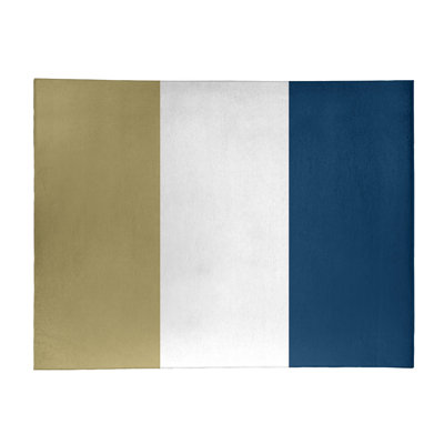 Tapis doré/bleu