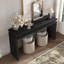 Console Farmhouse, table de hall d'entrée rétro, table de canapé derrière-373501262