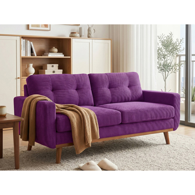 Causeuse standard rembourrée, Mauve