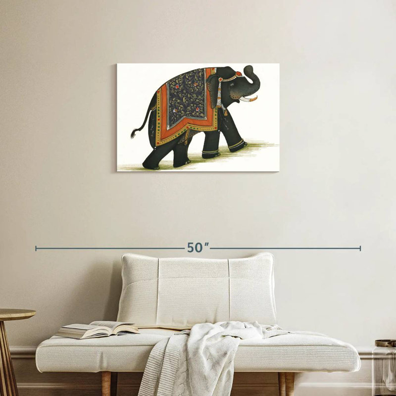 India Elephant I Light, 20" H x 30" W
