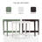 Arinjay 36"W Semicircle Console Table with Open Bottom Shelf-1665001324