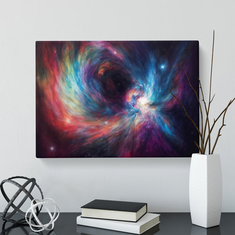 Galaxy Art Painting Vol.3 - Wrapped Canvas, 50cm H x 76cm W x 3cm D