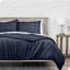 Ensemble de housse de couette moderne et contemporaine en microfibre 3 pièces Grid-71790753-71790752