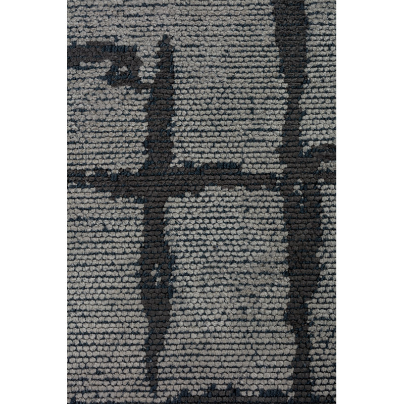 Rapture Geometric Area Rug in Black/Gray, Rectangle 7'10" x 9'10"