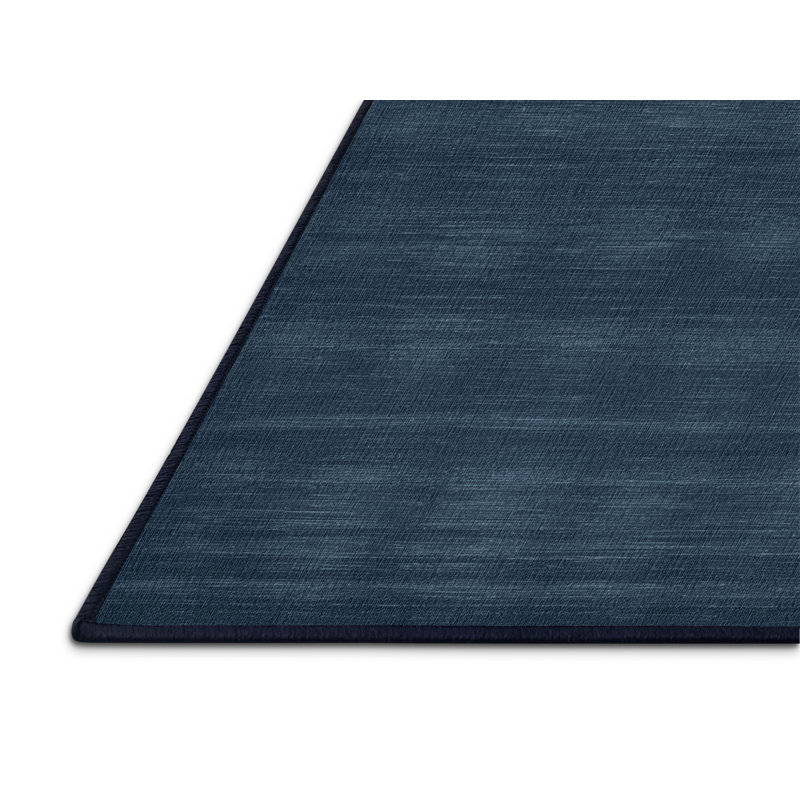 Tapis gris uni lavable à la machine, Carré 4 pi