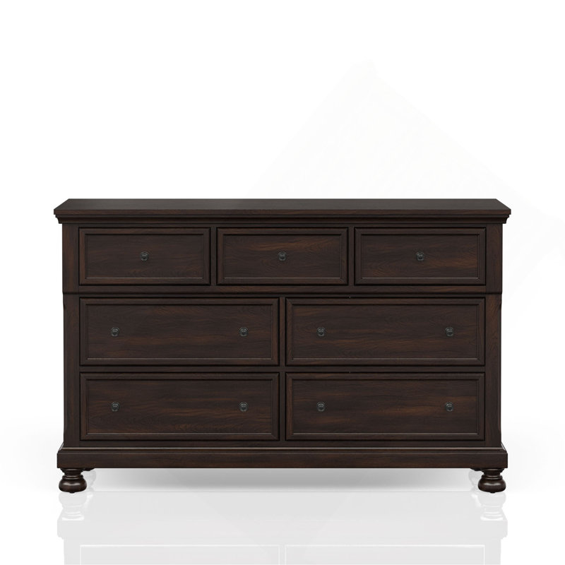 Commode à sept tiroirs, Cerisier