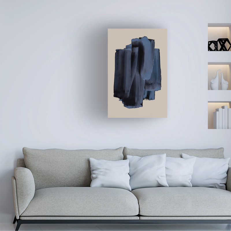 Art sur toile, coups de pinceau 58, H 19 po x l 12 po
