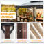 20 pi L 12 pi. D Pavillon de jardin en aluminium