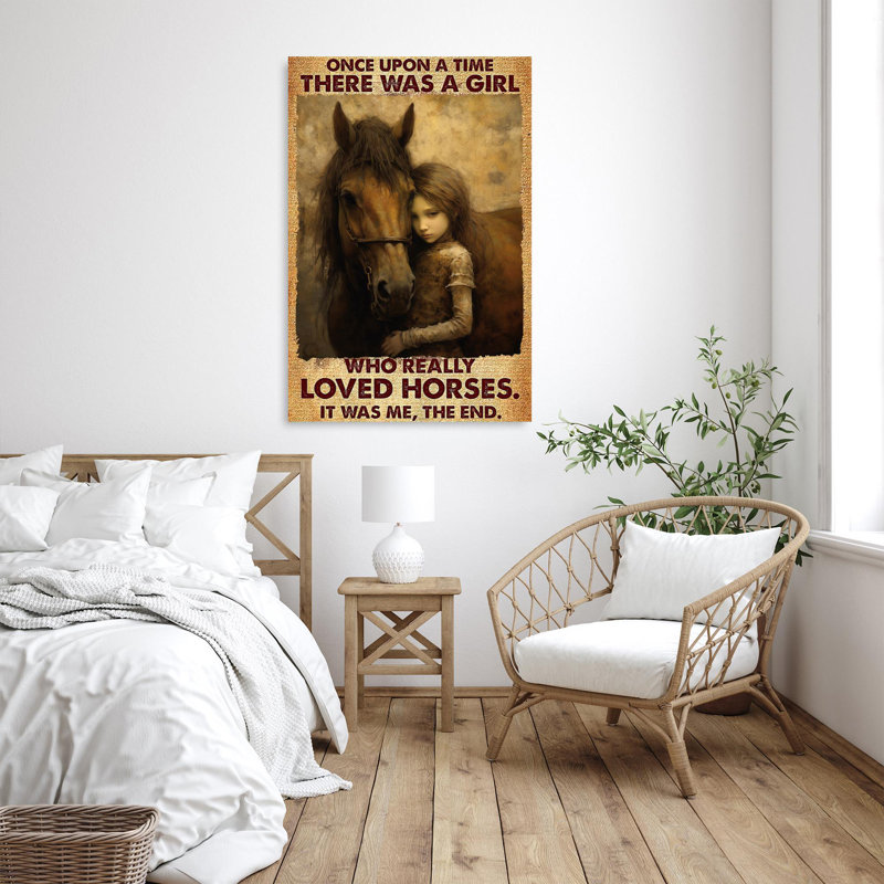 "Andreino Who Really Loved Horses 1", impression sur toile, H 14 po x l 11 po x P 1,25 po