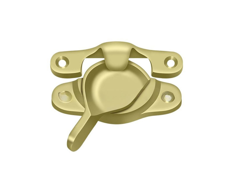 Serrure de fenêtre Deltana WLS9U3; 1-1 / 16 po x 3 po; Finition laiton brillant, Laiton poli