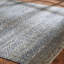 Wool Geometric Area Rug in Blue-1405869495