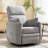 Experience Unmatched Comfort: Luxury Swivel Rocker Manual Recliner with Adjustable Pillows-1070884817