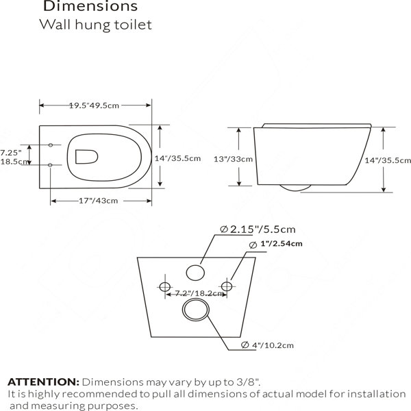 Dimensions du produit