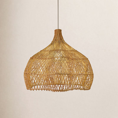 1 - Light Natural Geometric Pendant