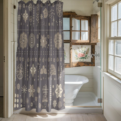 Chilled Winter Abstraction - Premium Shower Curtain