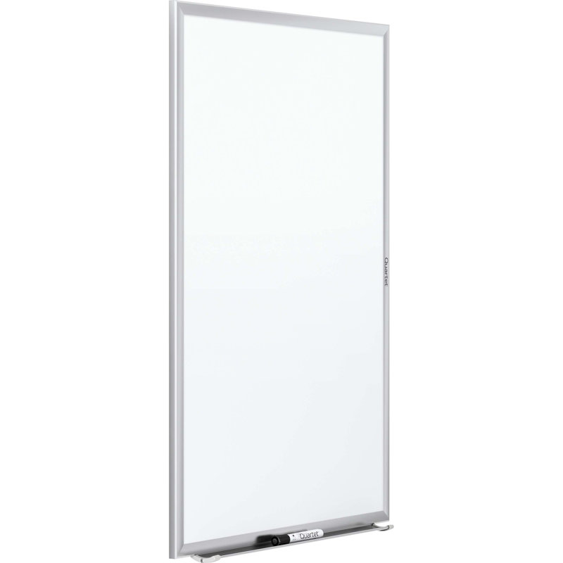 Wall Steel Reversible Magnetic Whiteboard, Silver, 36" H x 48" W