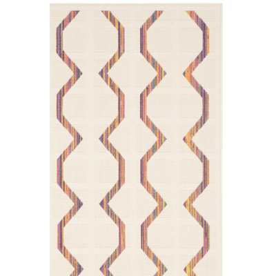 Havana Natural Performance Geometric Rug