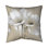 White abstract wild flowers - 16"x16" Throw pillow - Poly twill - Print on demand