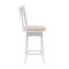 Tabouret de bar pivotant rembourré Asharn, blanc-46321955-125352311