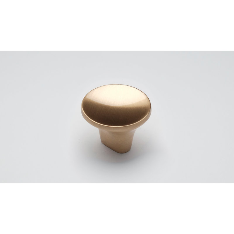 Lazro 35mm Length Oval Knob Multipack, Brushed Brass