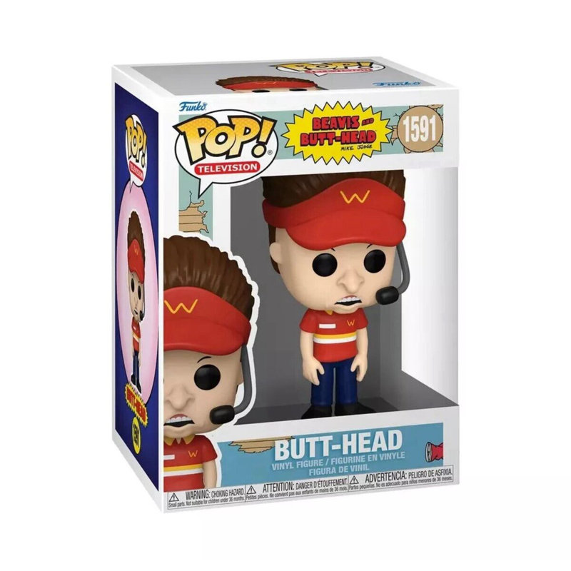 Funko Pop! Paquet de 2, Beavis et tête de culot - Beavis # 1592 et tête de culot # 1591