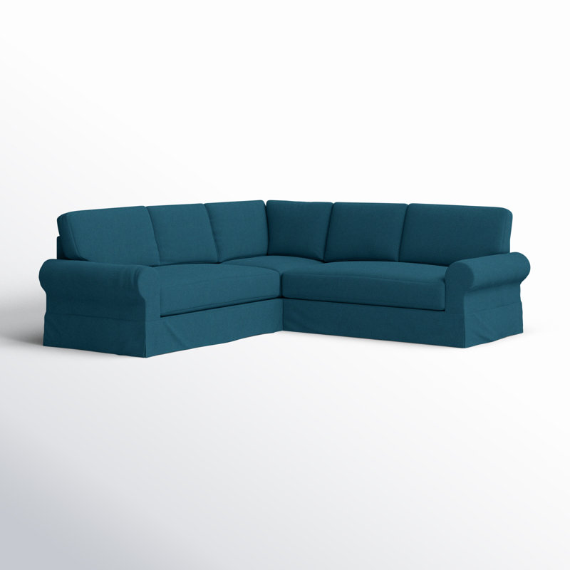 Porter Upholstered L-Shaped Sectional Symmetrical, Macarena Light Gray
