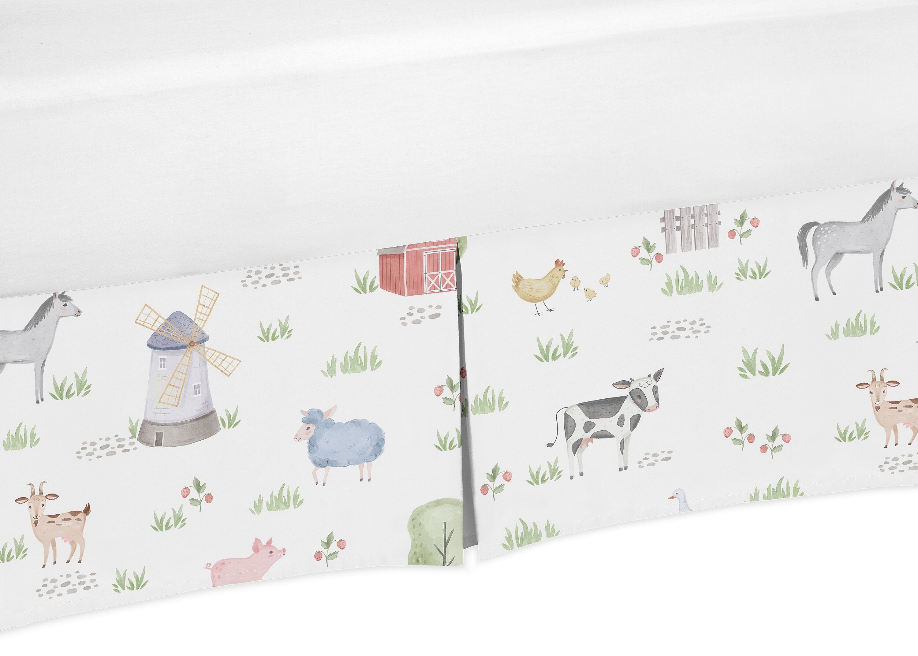 Sweet Jojo Designs Farm Animals Crib Dust Skirt | Wayfair