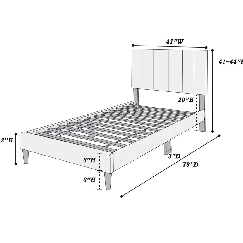 Tête de lit simple gris anthracite, réglable pour un sommeil paisible, tissu en lin brossé, 12 éléments fiables, meilleure structure de chambre à coucher moderne,