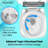 SereneLife 3.2 Gallons GPF Round Floor Mounted Two-Piece Toilet (Seat Included)