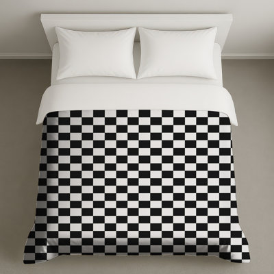 Black White Checkered Duvet Covers
